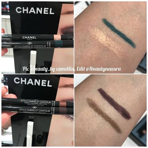 chanel stylo ombre et contour swatches|ombre et contour eyeshadow.